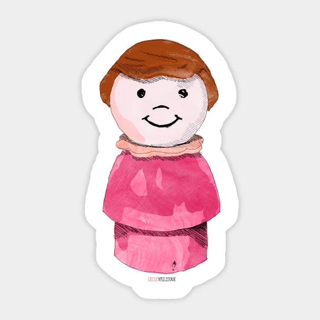 a littlegirl named LEA Sticker by labeletterose